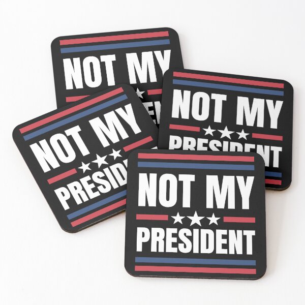 Artikelvorschau, T-Shirt mit Statement „Nicht mein Präsident“ entworfen und verkauft von Serbin.