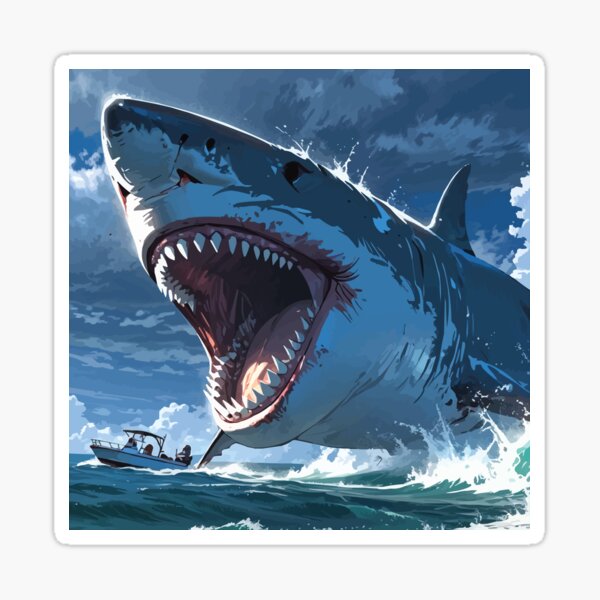 Item preview, Megalodon Shark designed and sold by Getup-clothing.