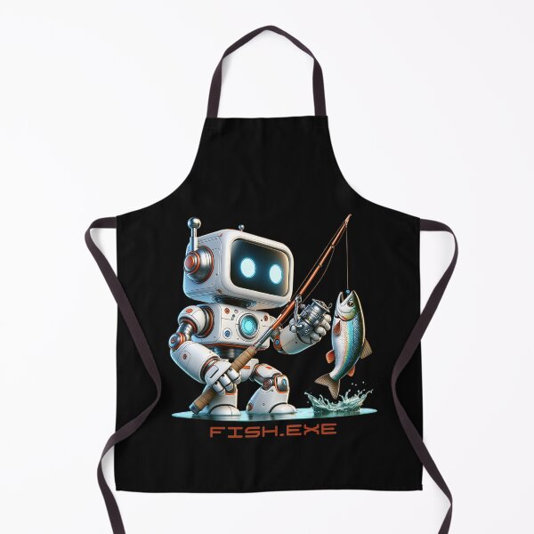 Item preview, Robot catching trout. designed and sold by KojourinArt.