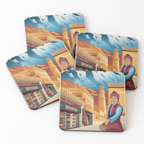 Item preview, Urumqi Vintage Travel Poster designed and sold by TravelerRat.