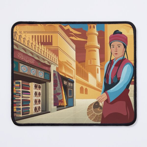 Item preview, Urumqi Vintage Travel Poster designed and sold by TravelerRat.