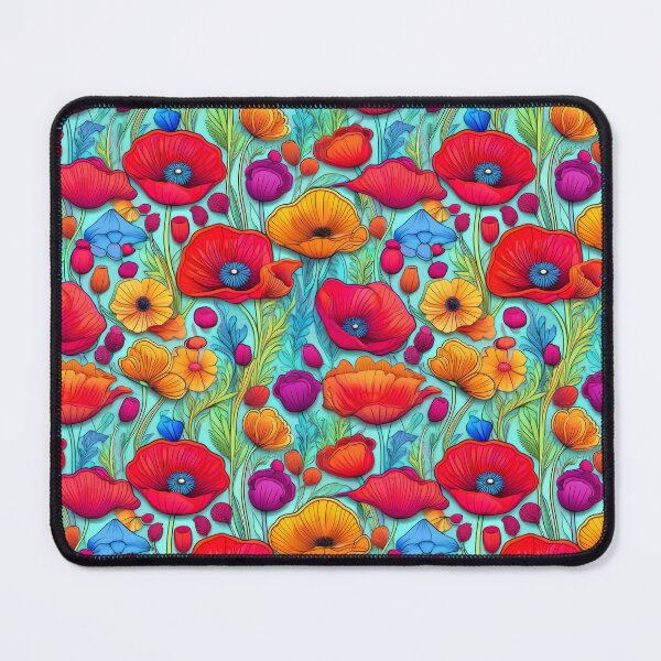 Item preview, Poppy Power: A powerful pattern with poppies symbolizing strength, courage, and resilience. designed and sold by Grang Art Artistic Designs.