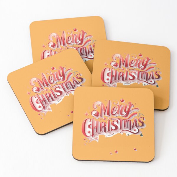 Item preview, Merry Christmas Typography Design,   designed and sold by PaintMeWorld.