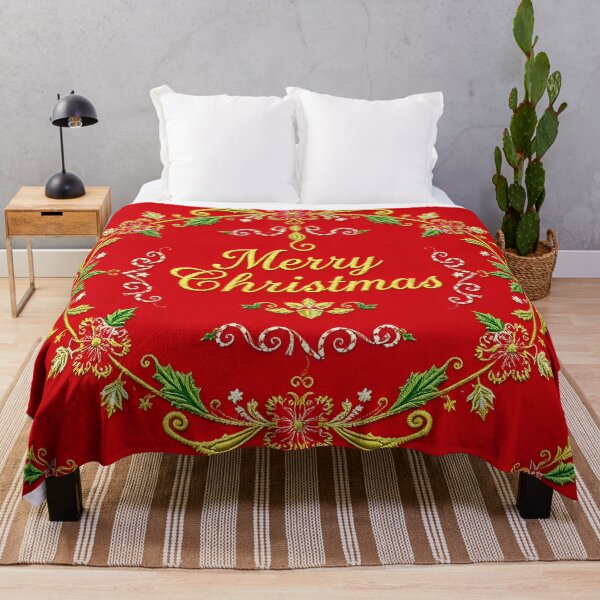 Item preview, Simple Merry Christmas Embroidery designed and sold by svarupa.