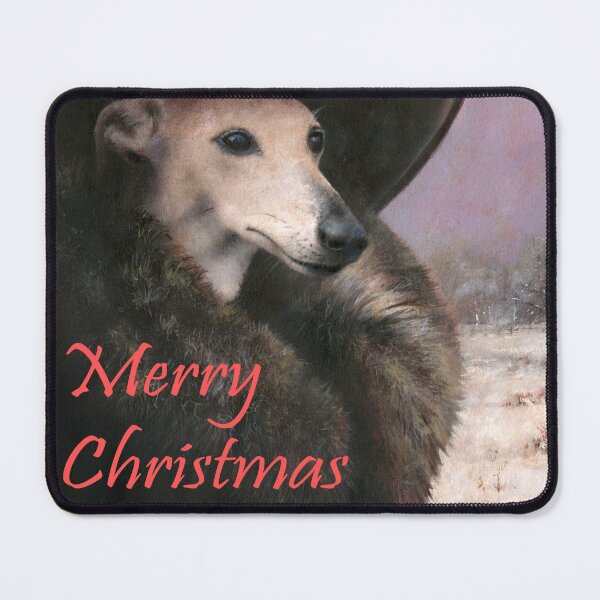 Item preview, Whippet Lady at Christmas designed and sold by mictomart.