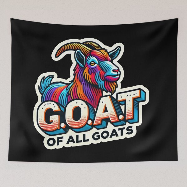 Item preview, G.O.A.T. of All GOATS - Majestic Colorful Goat designed and sold by Kashear.