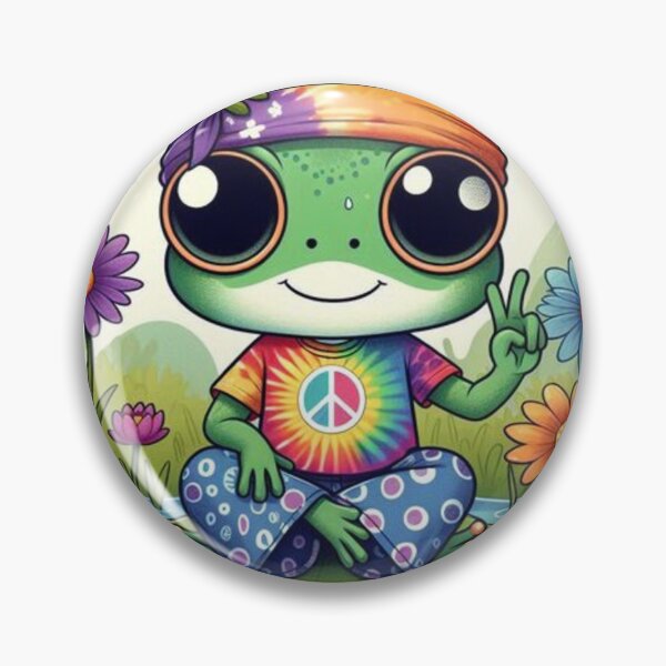 Item preview, Cute hippy frog designed and sold by Justnangel76.