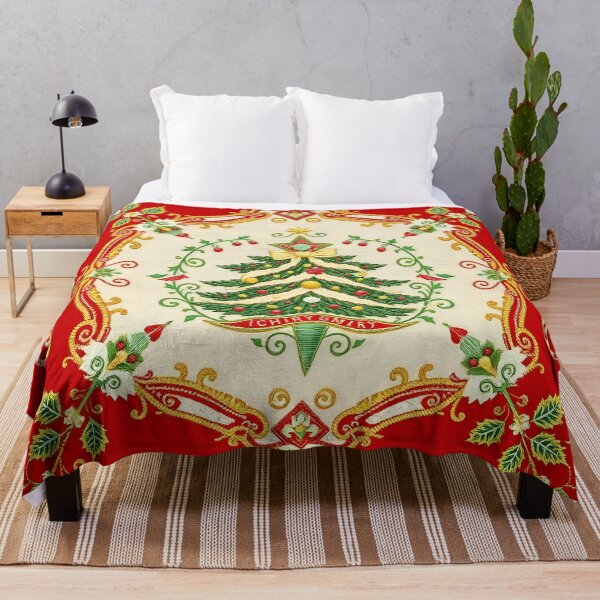 Item preview, Simple Merry Christmas Embroidery designed and sold by svarupa.