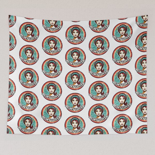 Item preview, Be My Valentine Retro Art T-Shirt designed and sold by DesignHub.