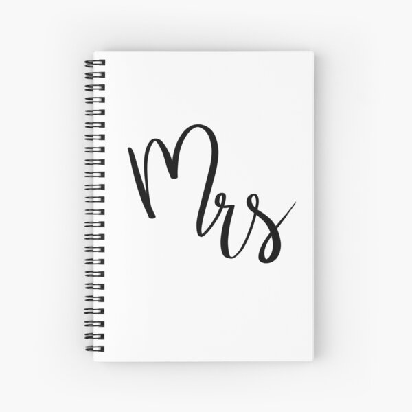 Mrs by Alice Monber Spiral Notebook
