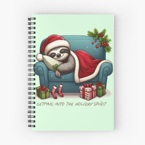 Item preview, A festive Sloth Getting Into The Holiday Spirit designed and sold by FlowFlex.