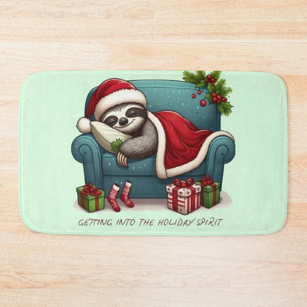 Item preview, A festive Sloth Getting Into The Holiday Spirit designed and sold by FlowFlex.