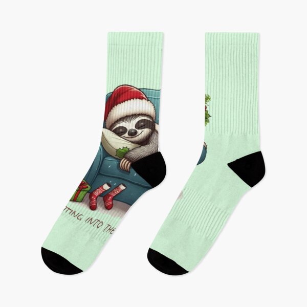 Item preview, A festive Sloth Getting Into The Holiday Spirit designed and sold by FlowFlex.