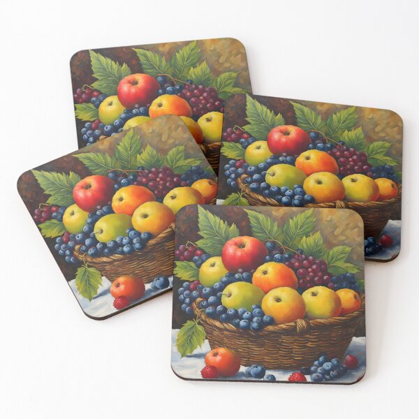 Item preview, Fruit Basket with Variety of Colorful Berries designed and sold by RetroPop23.