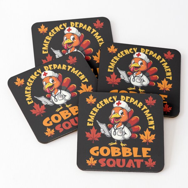Item preview, Emergency Department Gobble Squad Thanksgiving Nurse designed and sold by AxelBrook.