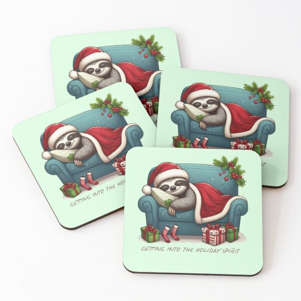 Item preview, A festive Sloth Getting Into The Holiday Spirit designed and sold by FlowFlex.