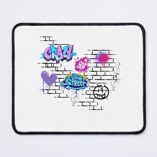 Item preview, Crazy Street Graffiti on a Brick Wall designed and sold by Endo Designs - cause Love and Life matters.