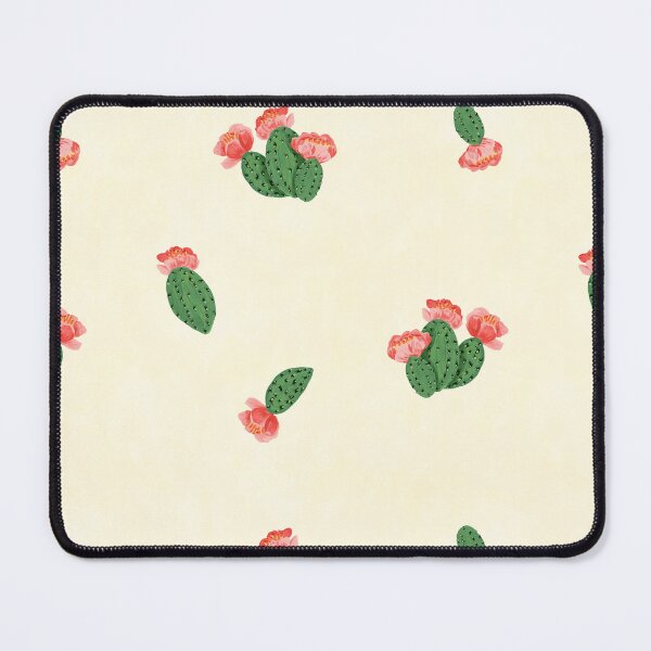 Item preview, Dessert blooming cacti on textured ivory beige background designed and sold by JasmineGDesigns.