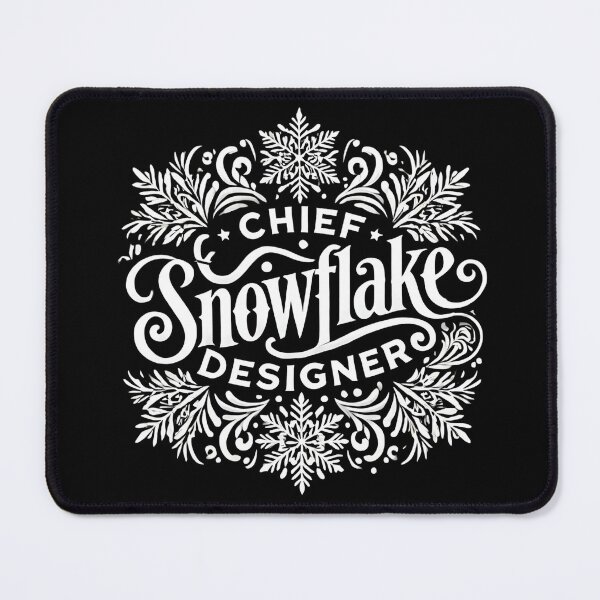 Item preview, Chief Snowflake Designer Shirt – Fun Winter Holiday Tee designed and sold by BlankCanvasHaHa.