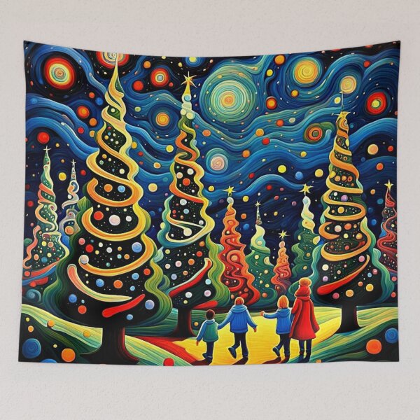Item preview, Walking through the Christmas tree forest 2 designed and sold by George Hutton Hunter.