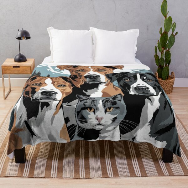Item preview, Dogs and cat taking  a souvenir picture in nature  designed and sold by Coollzone.