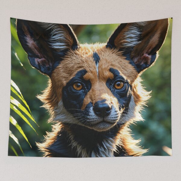 Item preview, African Wild Dog In The Jungle designed and sold by TheArtOfPat.
