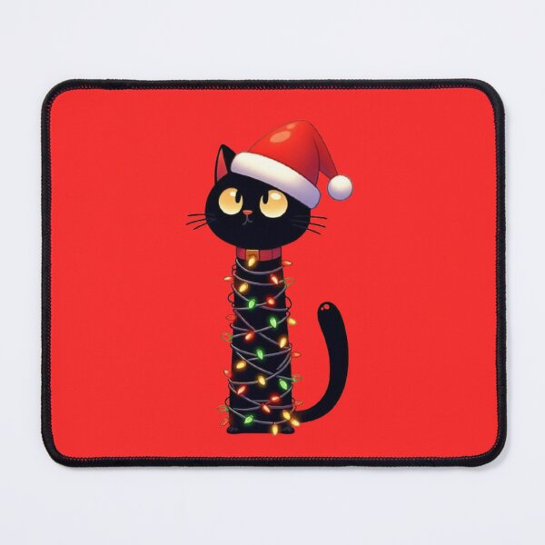 Item preview, A Festive Cat Wrapped In Christmas Lights designed and sold by FlowFlex.