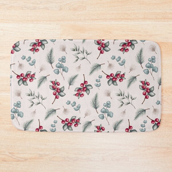 Item preview, Vintage Boho Christmas Eucalyptus botanical pattern designed and sold by milyblooms.