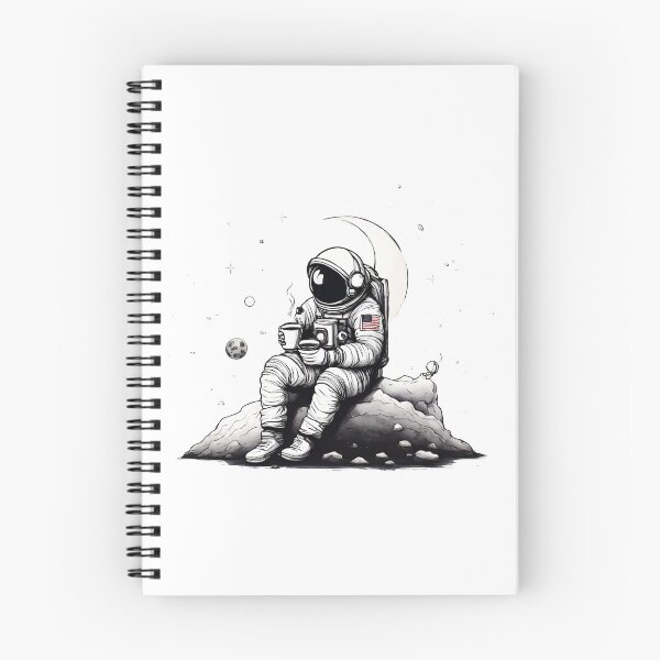 Item preview, Cosmic Coffee Break Astronaut in Space 5 designed and sold by Tom-Johnson.