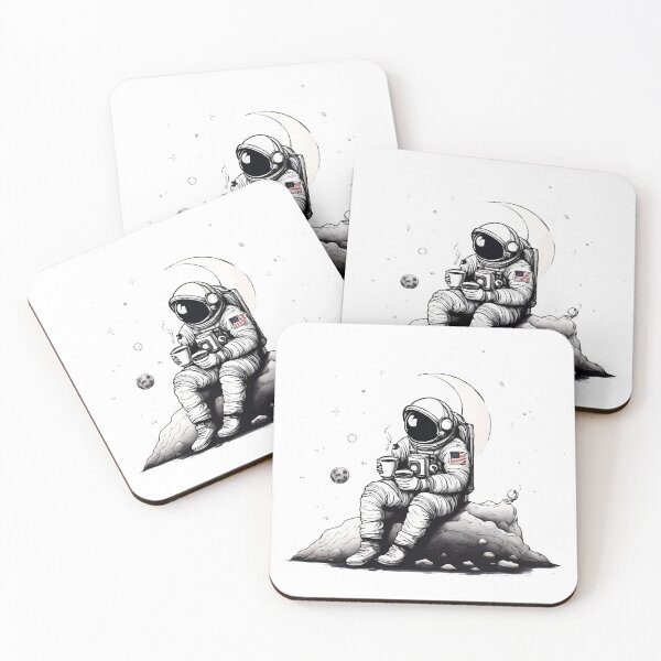 Item preview, Cosmic Coffee Break Astronaut in Space 5 designed and sold by Tom-Johnson.