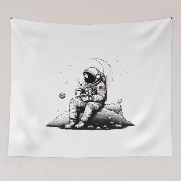 Item preview, Cosmic Coffee Break Astronaut in Space 5 designed and sold by Tom-Johnson.
