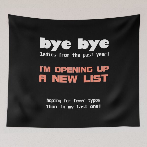 Item preview, New girl, friend. Party. Date. (black background) designed and sold by bekksa.