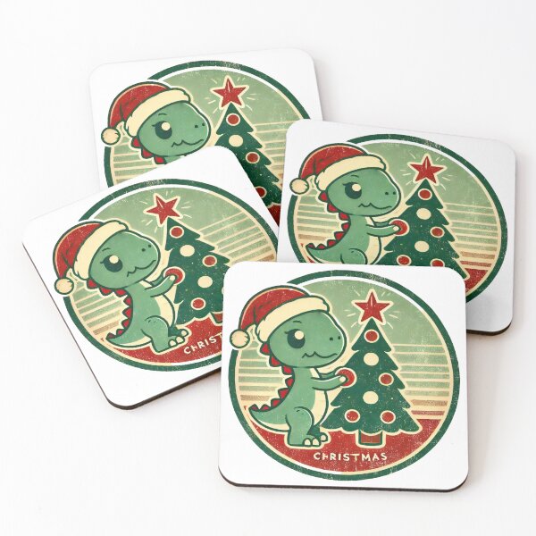 Item preview, Adorable Christmas Dino with Tree and Star designed and sold by AIARTIST1.