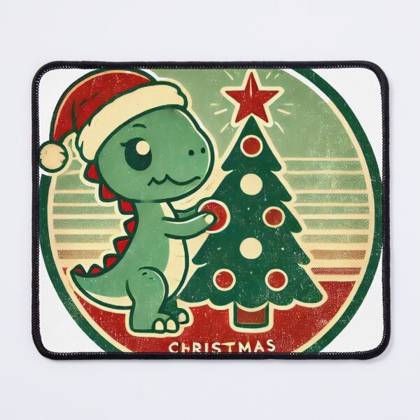 Item preview, Adorable Christmas Dino with Tree and Star designed and sold by AIARTIST1.