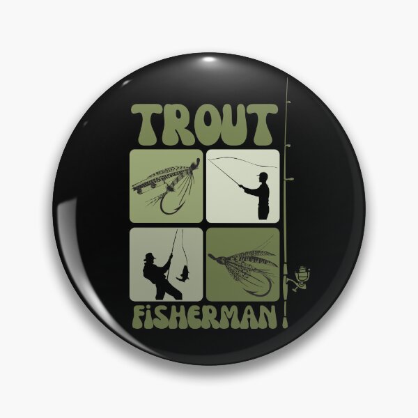 Item preview, Trout Fisherman – Earthy Box Design with Flies and Casting designed and sold by boboodesigns.