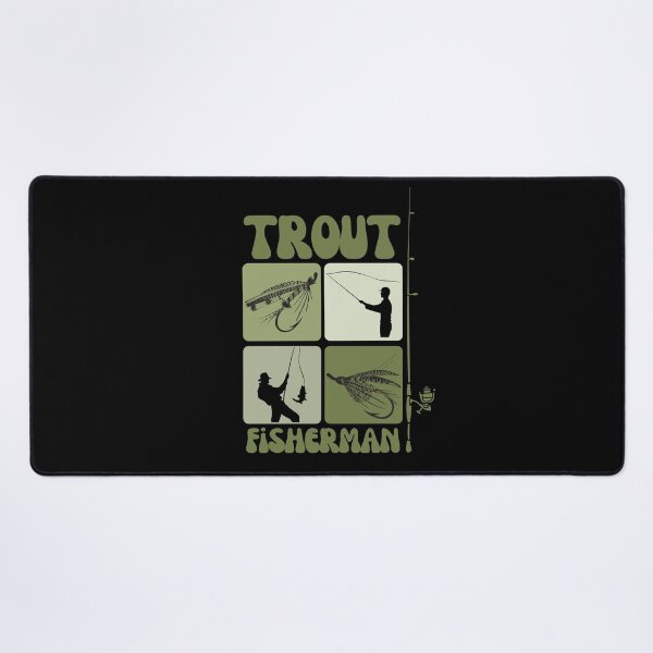 Item preview, Trout Fisherman – Earthy Box Design with Flies and Casting designed and sold by boboodesigns.