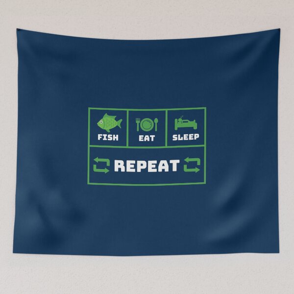 Item preview, Fish, Eat, Sleep, Repeat designed and sold by Smileshigh.