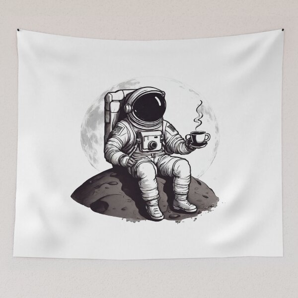 Item preview, Cosmic Coffee Break Astronaut in Space 6 designed and sold by Tom-Johnson.