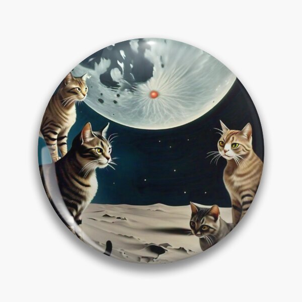 Item preview, More Dali-Inspired Moon Cats designed and sold by vwcallais.