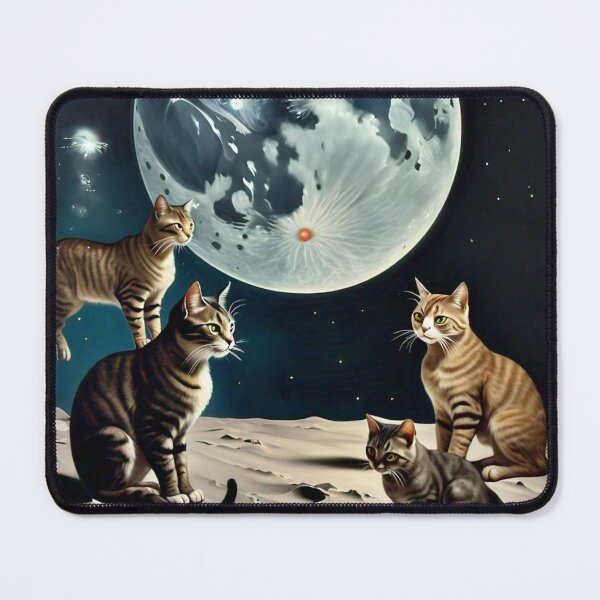 Item preview, More Dali-Inspired Moon Cats designed and sold by vwcallais.