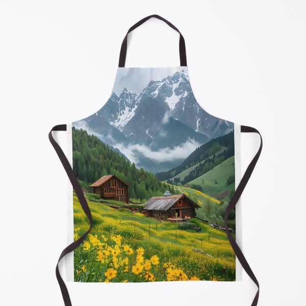 Item preview, Charming Alpine Landscape Blissfully Covered in Flowers designed and sold by Artessie.
