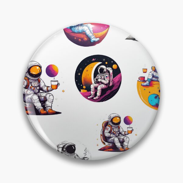 Item preview, Cosmic Coffee Break Astronaut in Space Pattern 1 designed and sold by Tom-Johnson.