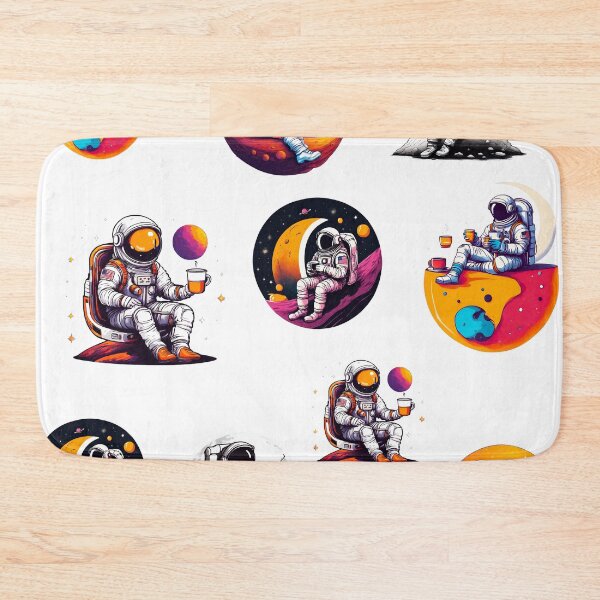 Item preview, Cosmic Coffee Break Astronaut in Space Pattern 1 designed and sold by Tom-Johnson.
