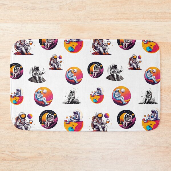 Item preview, Cosmic Coffee Break Astronaut in Space Pattern 2 designed and sold by Tom-Johnson.