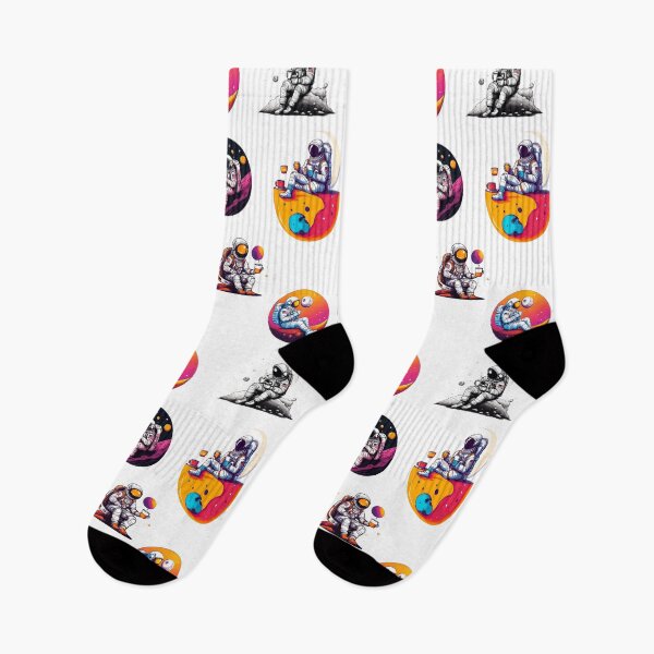 Item preview, Cosmic Coffee Break Astronaut in Space Pattern 2 designed and sold by Tom-Johnson.