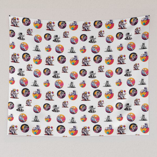 Item preview, Cosmic Coffee Break Astronaut in Space Pattern 3 designed and sold by Tom-Johnson.