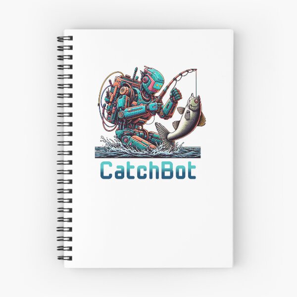 Item preview, Robot catching fish. designed and sold by KojourinArt.