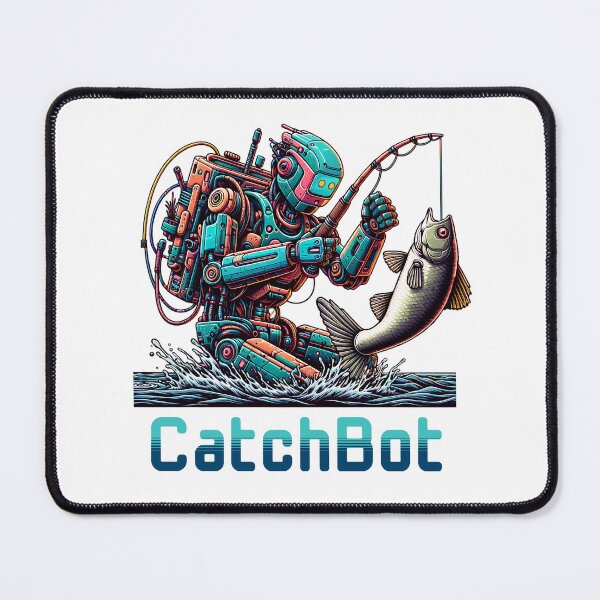 Item preview, Robot catching fish. designed and sold by KojourinArt.