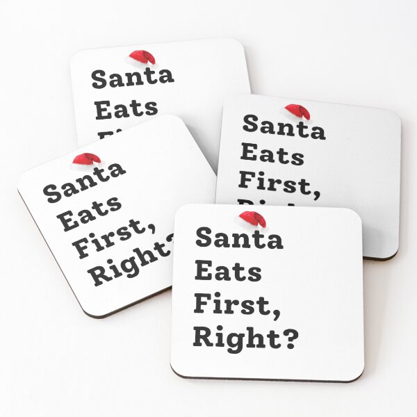 Item preview, Santa Eats First, Right? designed and sold by ComeToKnowMary.