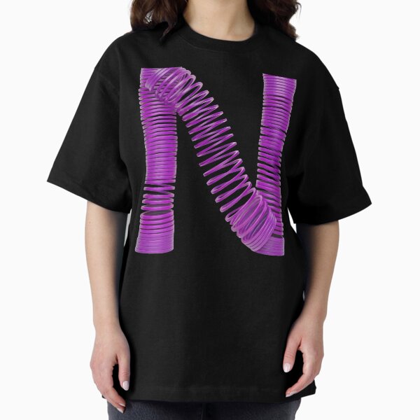 SPRINGY LETTER N Oversized T-Shirt